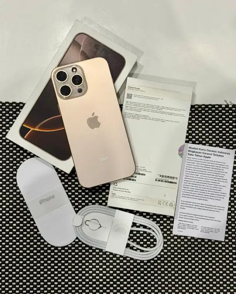 Iphone 16 Pro Max 256gb Desert IBOX BH 100 GARANSI APRIL 2026 Malang