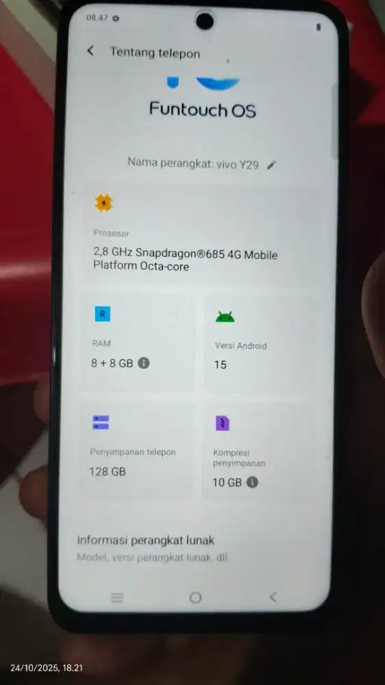 Vivo y29 ram 8 rom 128