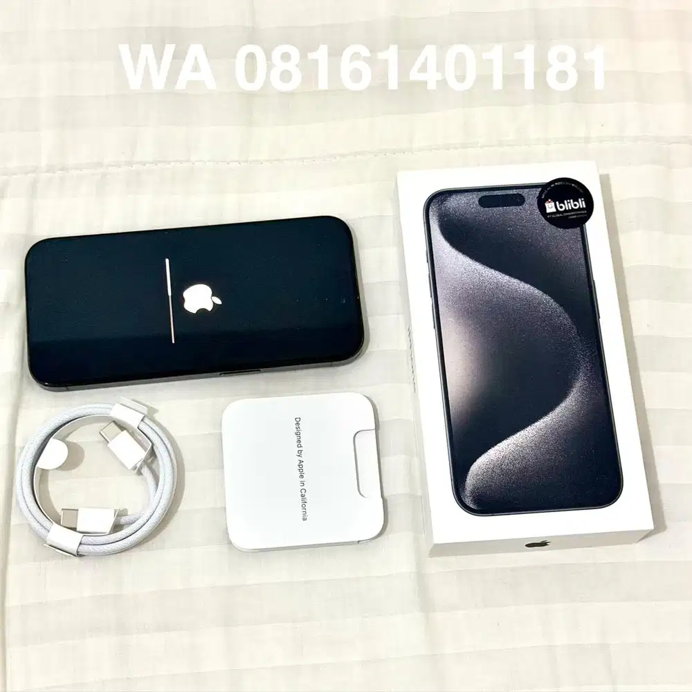 Iphone 15 pro 256GB black resmi no minus