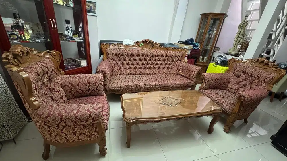 Dijual Kursi Ukiran Jati Jepara