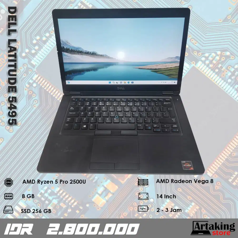 Dell Latitude 5495 - Ryzen 5 - Ram 8 GB - SSD 256 GB