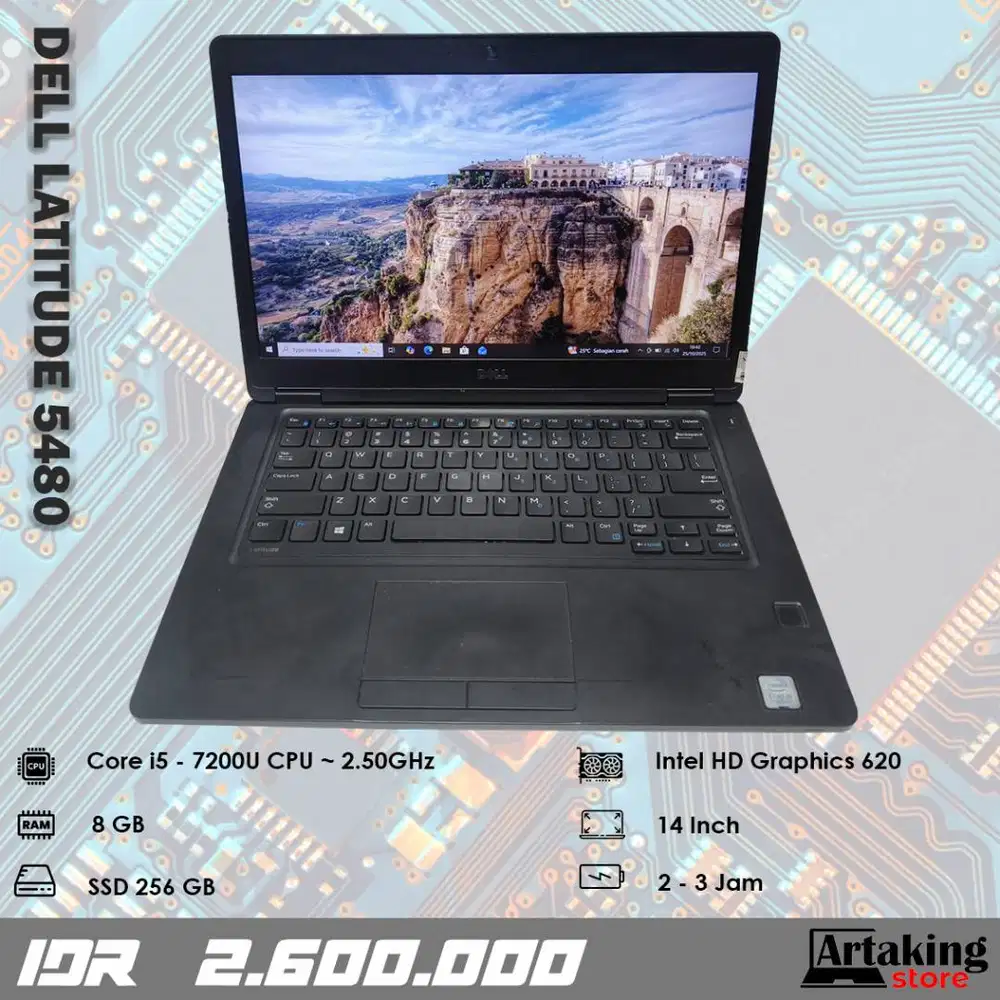 Dell Latitude 5480 - Core i5 - Gen 7 th - Ram 8 GB - SSD 256 GB