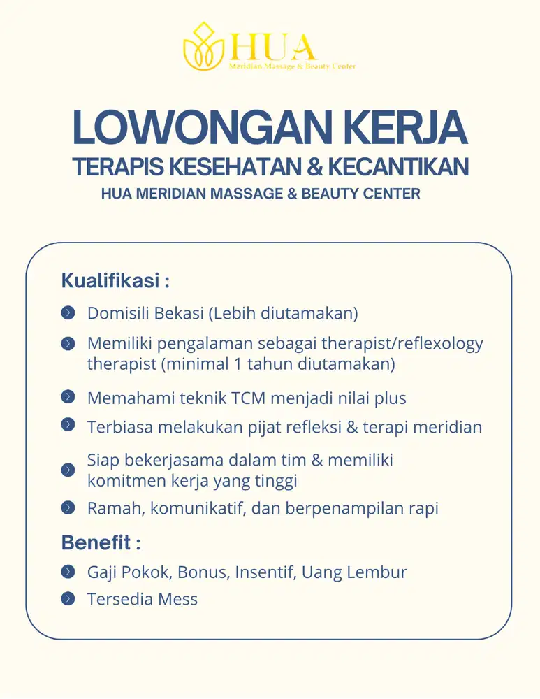 Lowongan Therapist