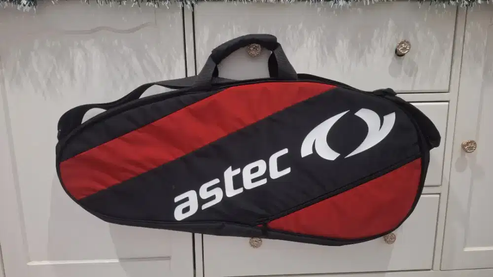 Tas Raket Badminton Astec - ASC Jameson Original 100% Black/Rer