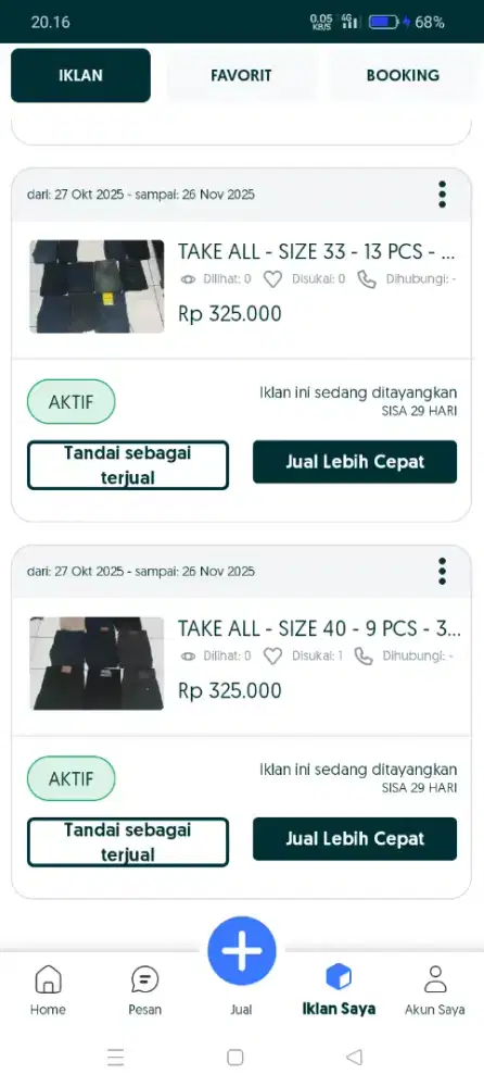 TAKE ALL SEMUA 8 ETALASE JUALAN - 3.500.000