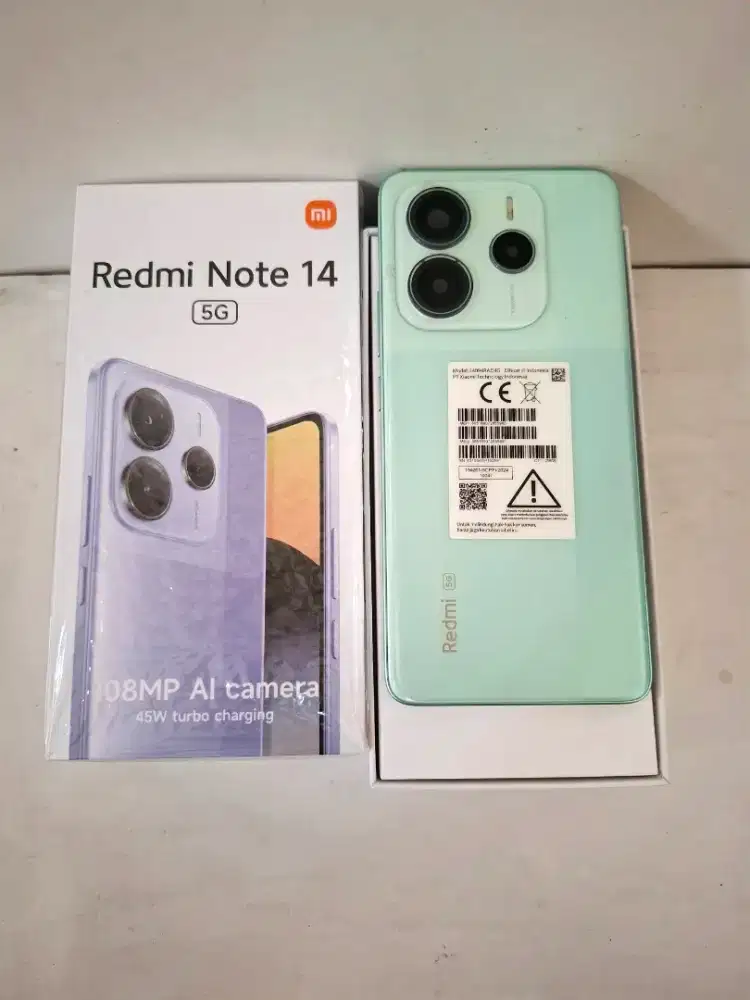 Xiaomi Redmi Note 14 5G 8/256 Fullset, Normal, Garansi Panjang