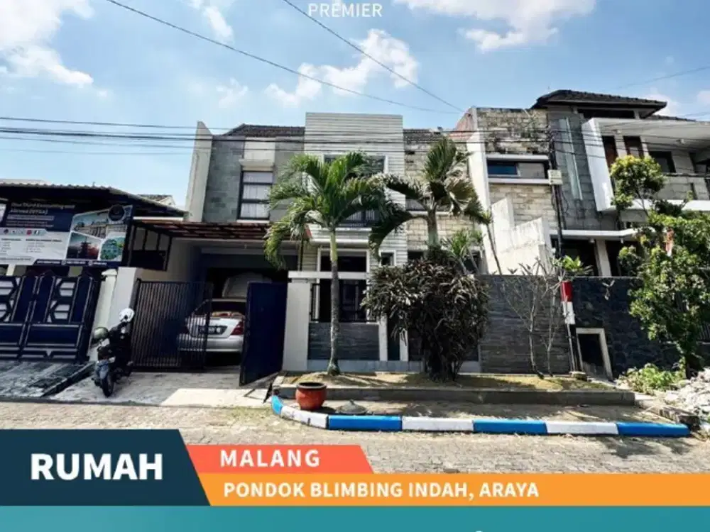 g050 Rumah Full Furnish di main road PBI Araya Malang