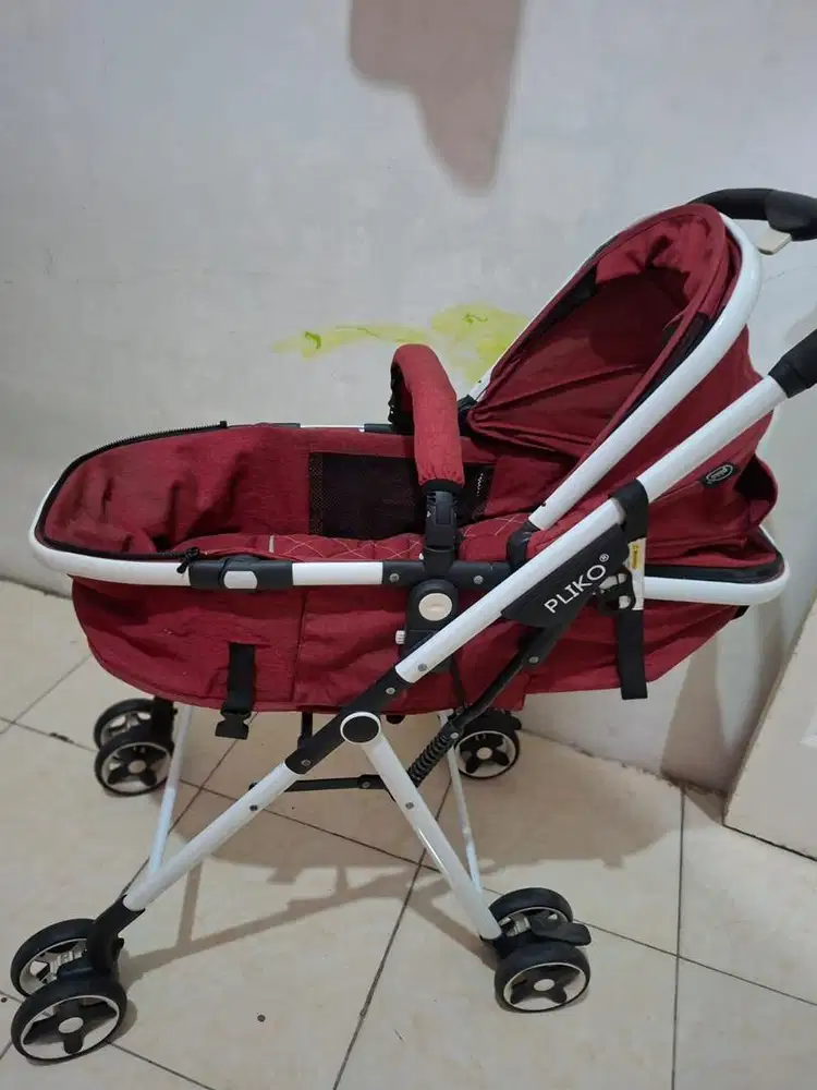 Stroller pliko second like new lengkap