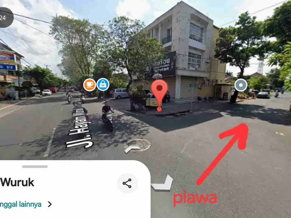 Jual Tanah bonus bangunan di jln plawa Dps, cck utk ruko dan rumah tinggal