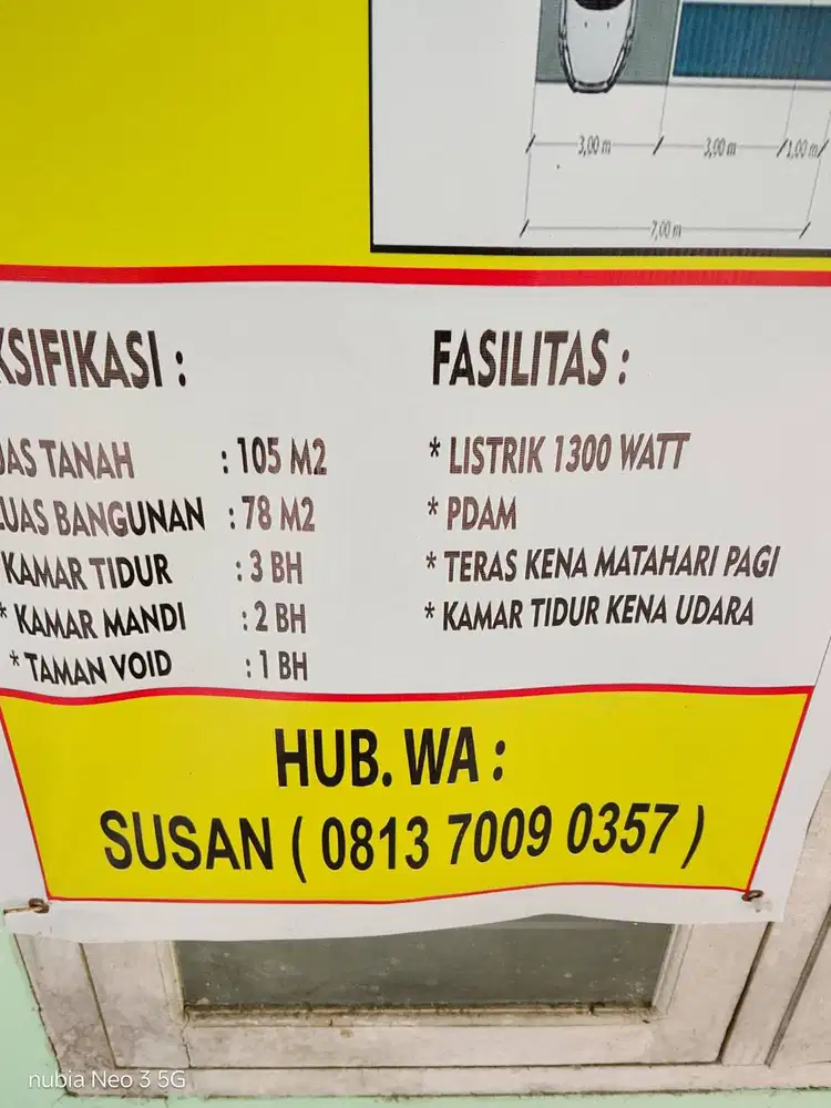 Di jual cepat rumah catelya