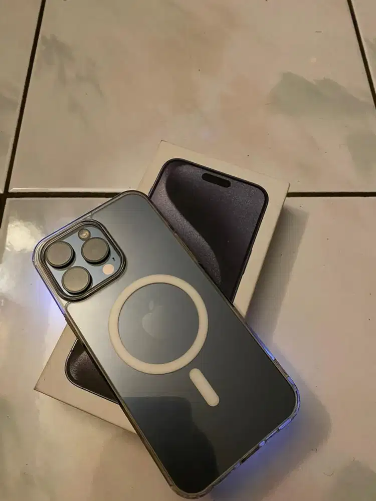 Iphone 15 Promax Ibox TANGAN 1 Dari baru BLUE