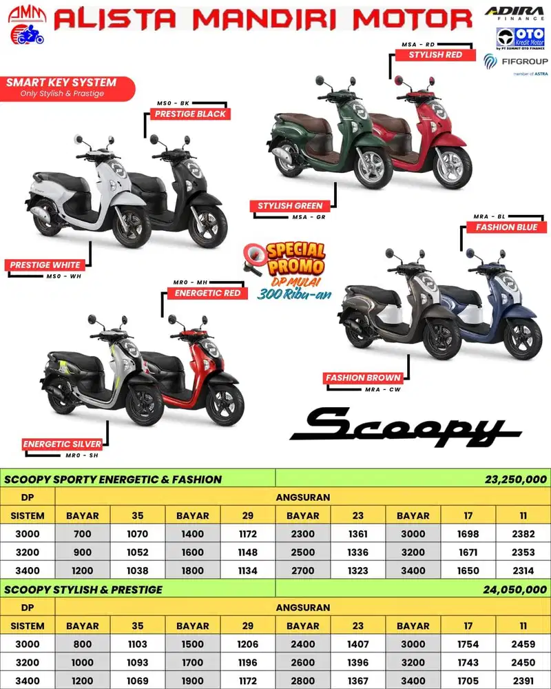 [Motor Baru] PROMO DP HONDA SCOOPY 2025