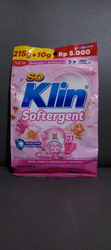 Detergen murah mini Soklin 225gr
