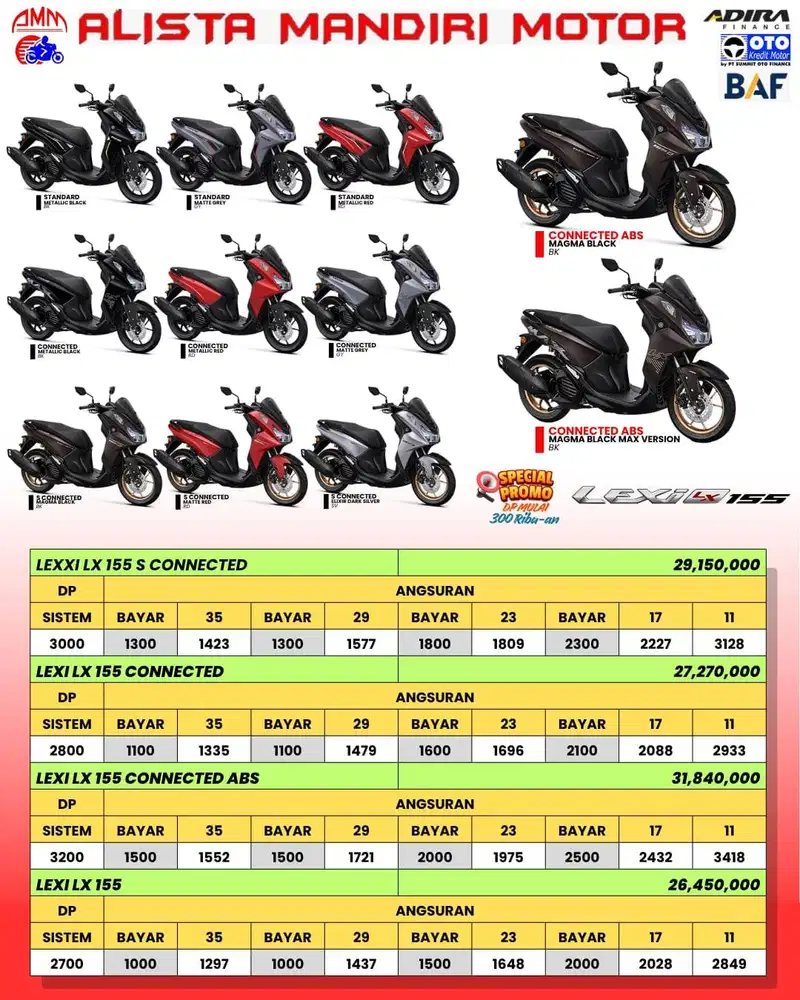 [Motor Baru] PROMO DP YAMAHA LEXI LX 2025