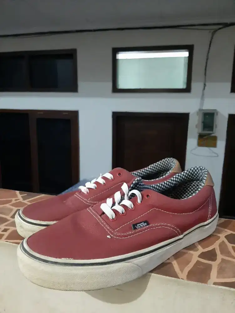 Vans era 59 waxed canvas red ori