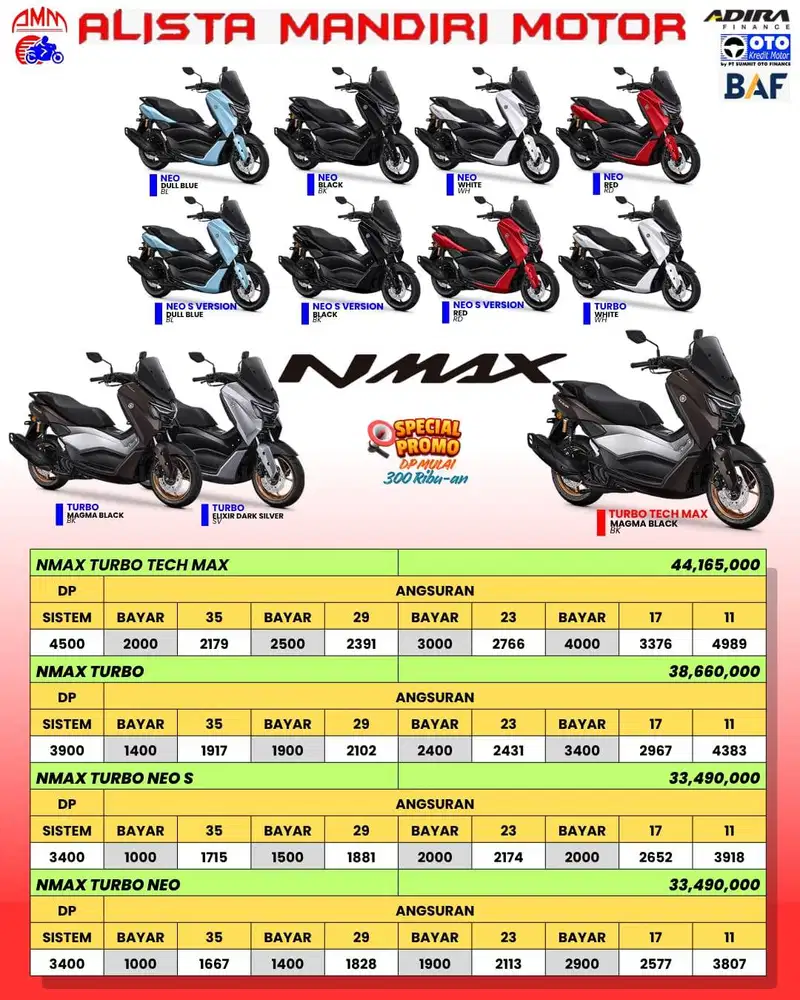 [Motor Baru] PROMO DP YAMAHA NMAX TURBO 2025