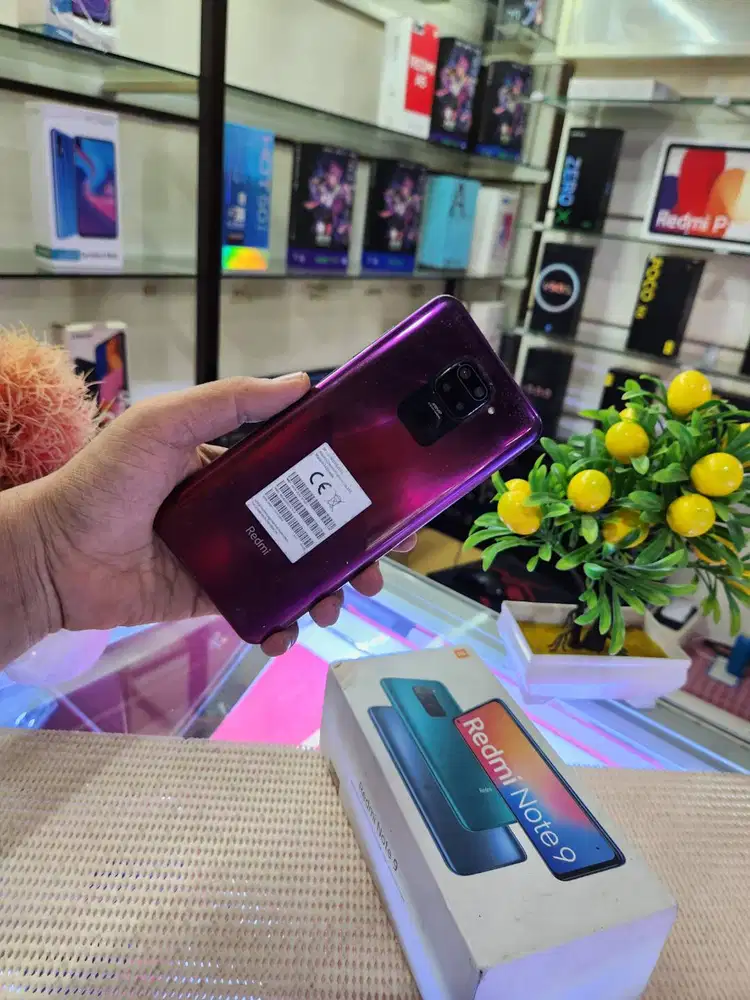 Redmi Note 9 Ram 4+4Gb/ 64Gb Fullset Mulus Original 100% Bergaransi