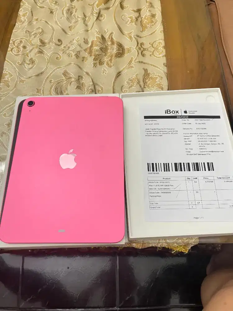 IPAD GEN 11 BARU BUKA BOX EX IBOX