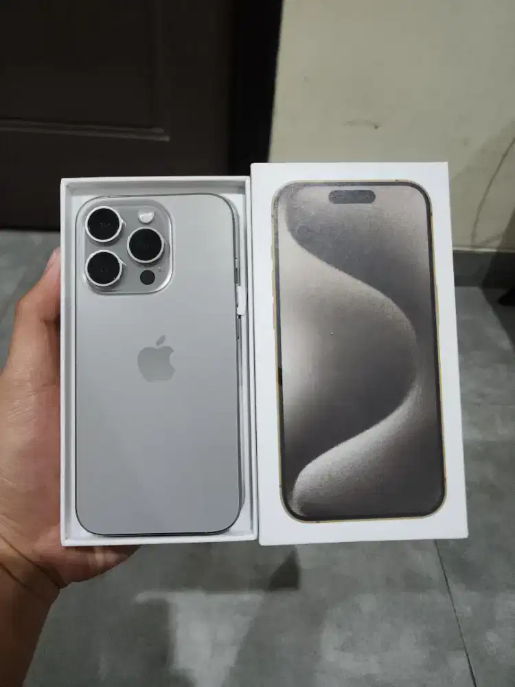 IPHONE 15 PRO 256GB NATURAL TITANIUM (RESMI BEACUKAI TERDAFTAR)