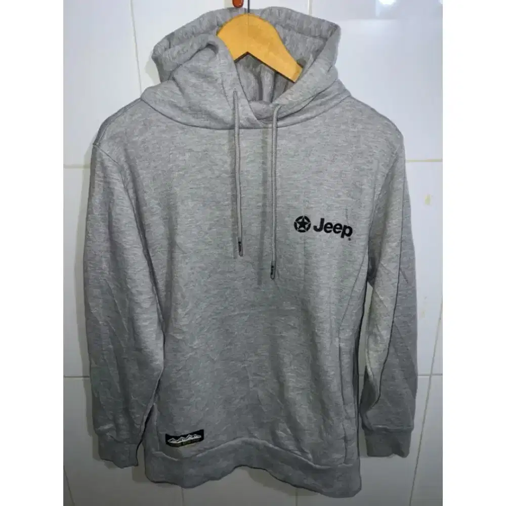 Jeep Hoodie Original Abu Bahan TEBAL M