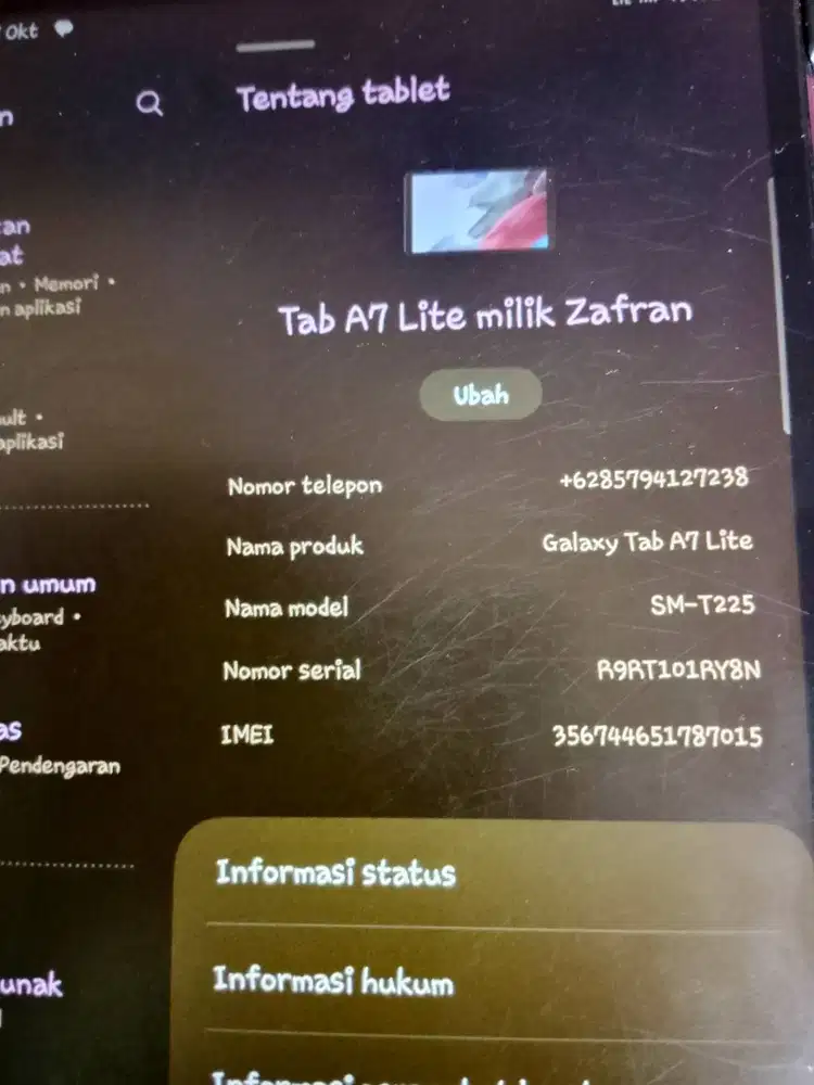 Galaxy tab a7 lite