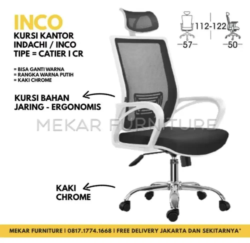 Kursi kerja atau gaming premium inco/ indachi