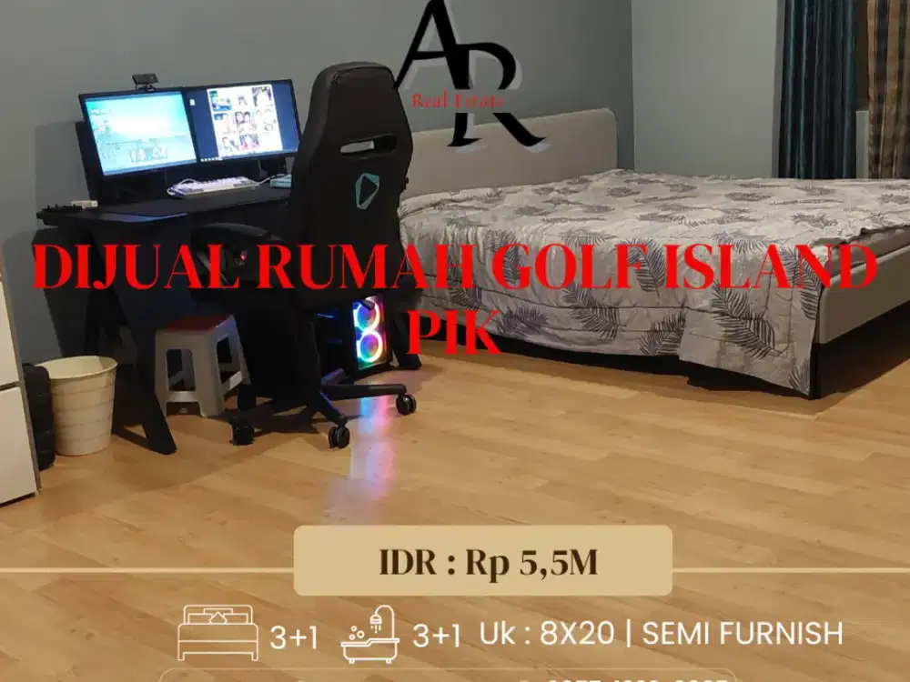 DIJUAL/DISEWAKAN Rumah golf Island