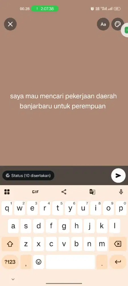 mencari pekerjaan dibidang fnb ataupun freelance wfh