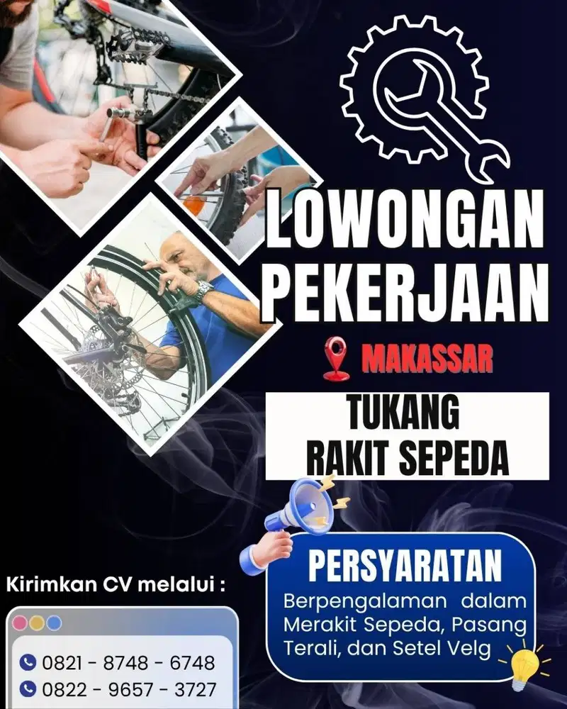 Tukang Rakit Sepeda Domisili Makassar