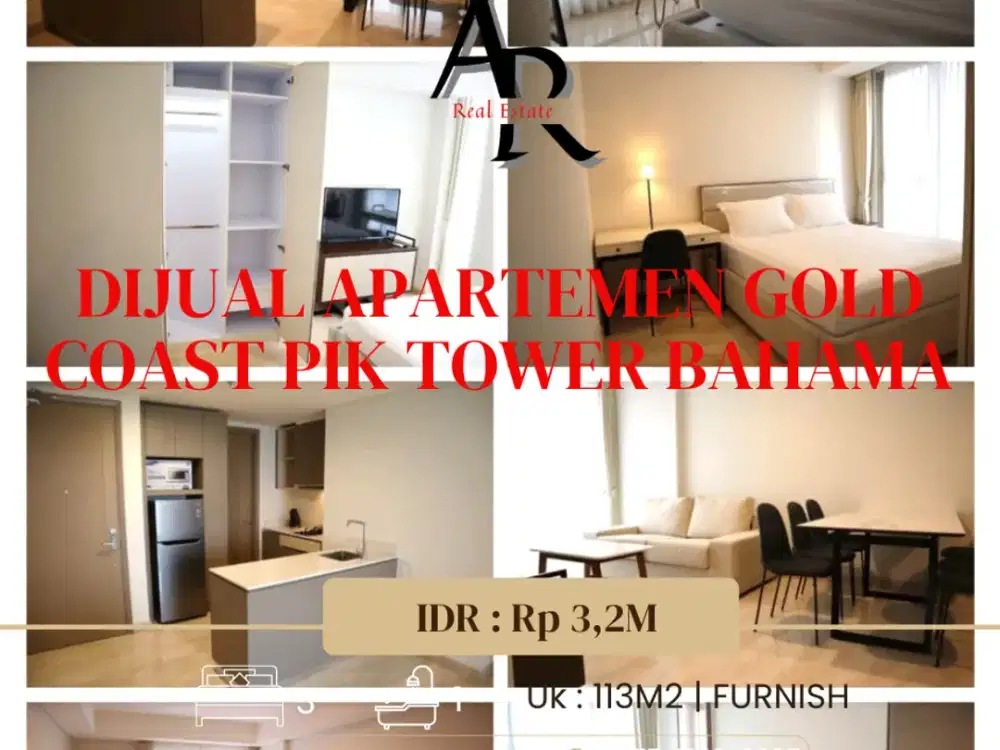 Dijual cepat  Apartemen gold coast tower bahama