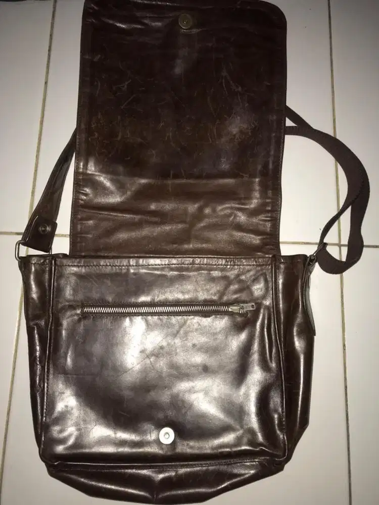 jual tas kulit asli vintage merk dormeuil england