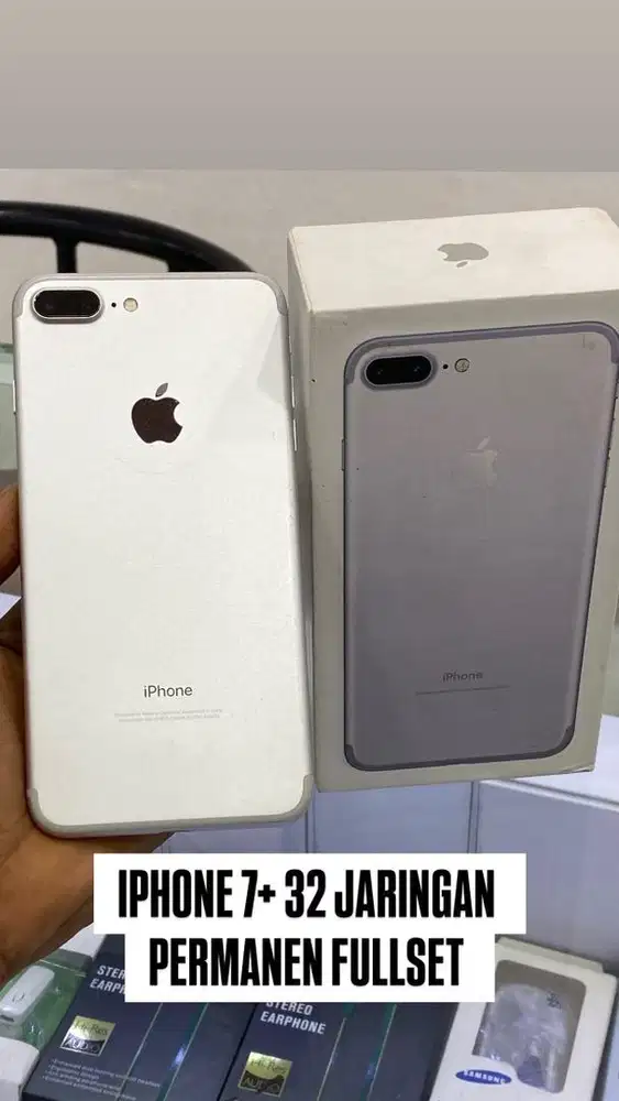 IPHONE 7PLUS 32GB JAringan permanen fullset