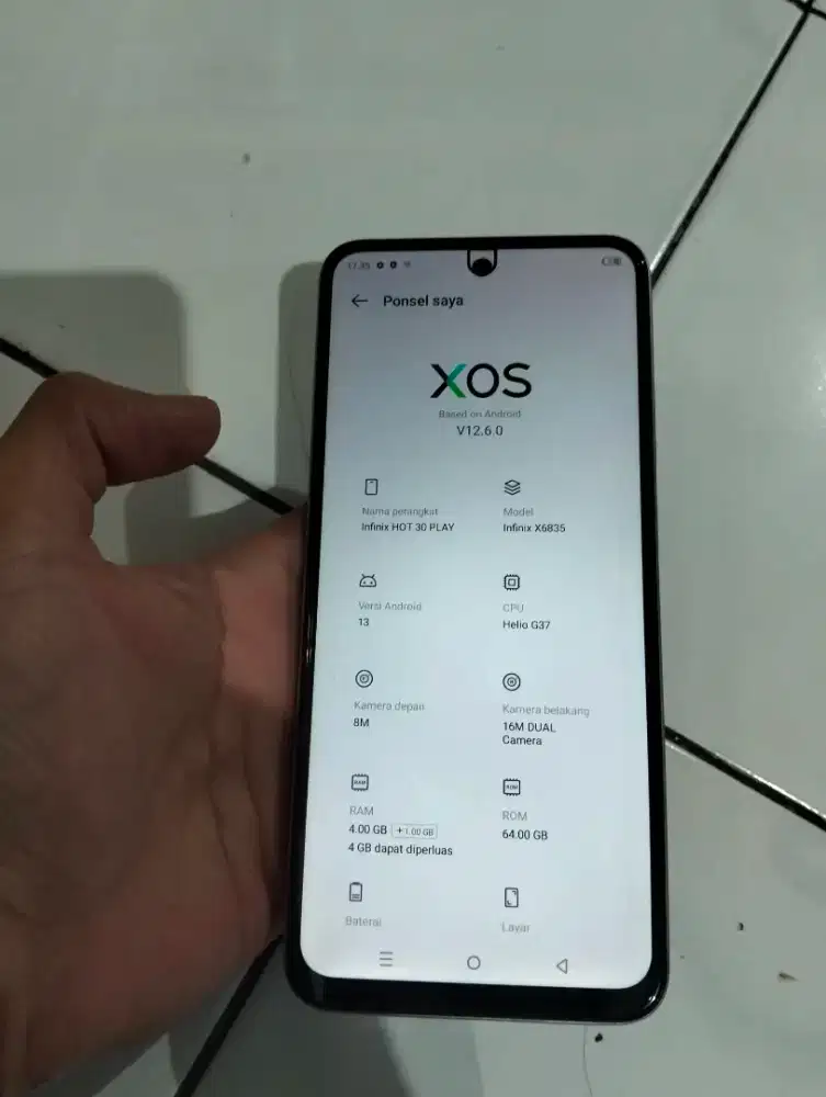 Infinix Hot 30 play 4+4/64GB yatim