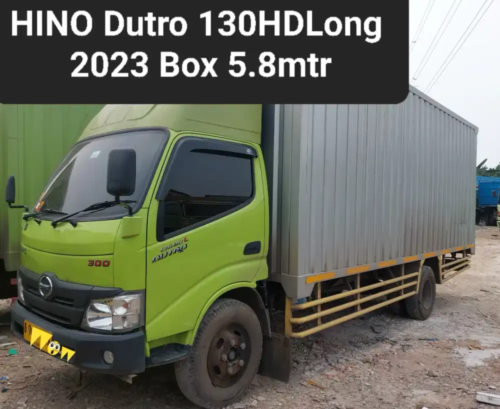 Hino Dutro 2023 136HDLong Box Besi 5.8m Fullors  turbo bio solar