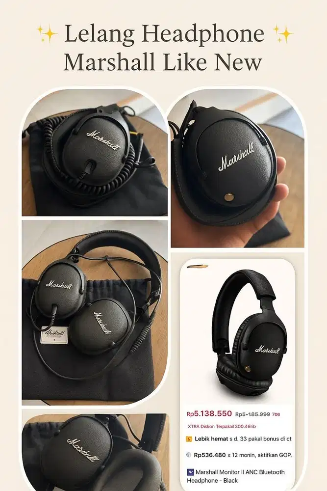 Marshall monitor bluetooth heatphone