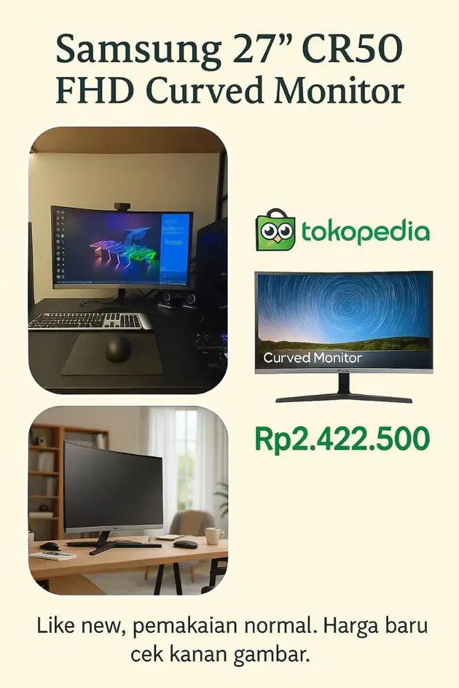 Samsung monitor cruve 27 inch