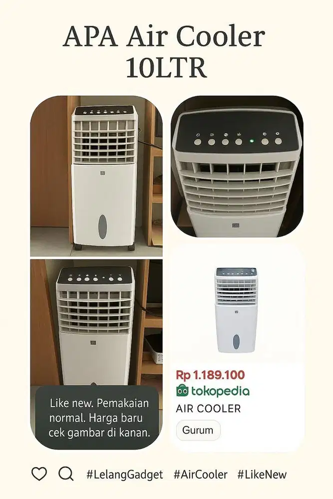 Apa air cooler 10 liter