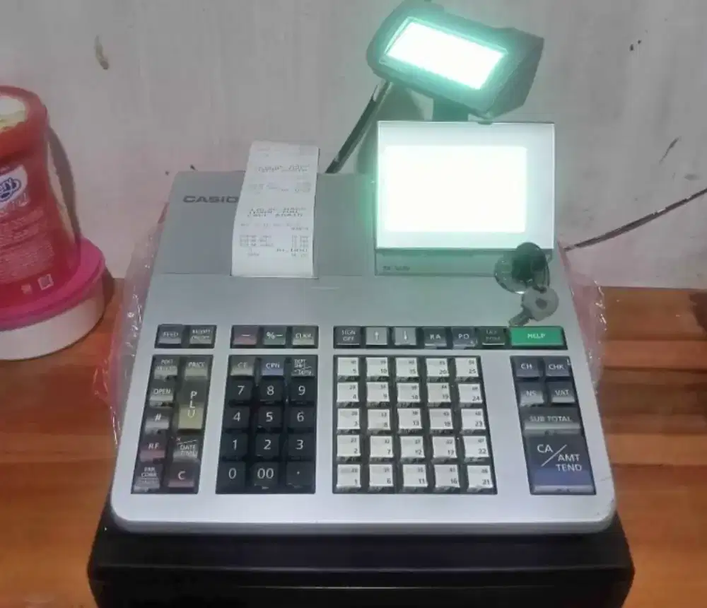Mesin kasir Casio S400 komplit
