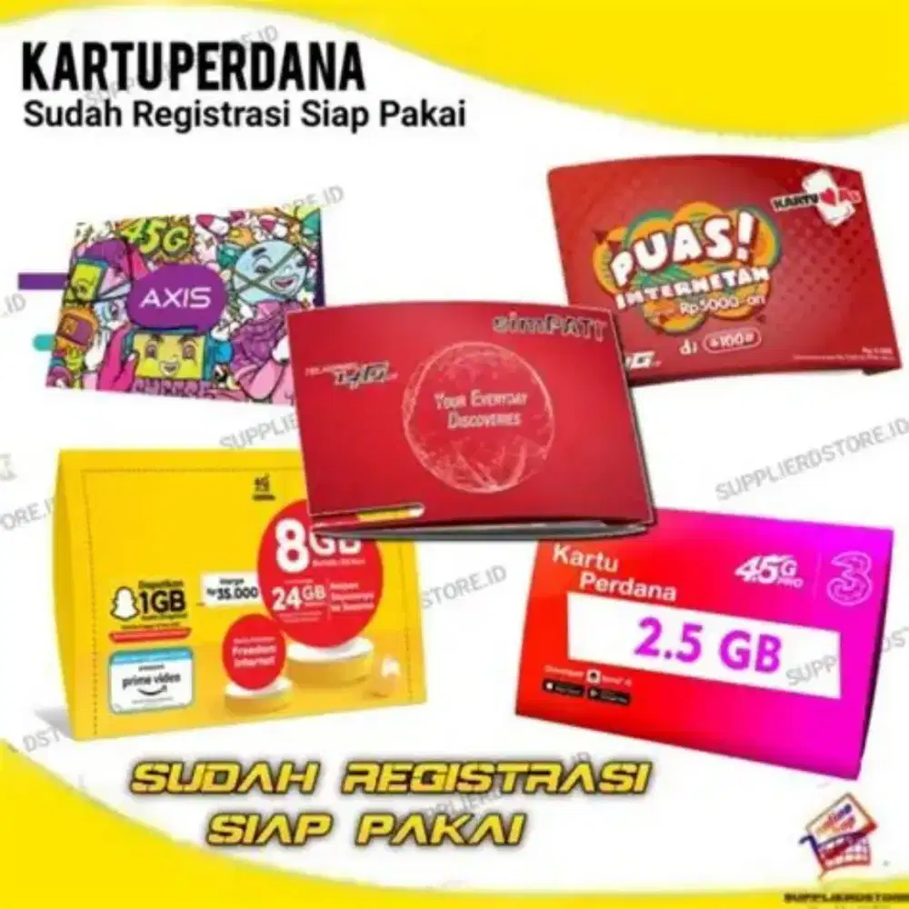 SUDAH REGISTRASI AKTIF TINGAL PAKAI KARTU PERDANA TELKOMSEL SIMPATI