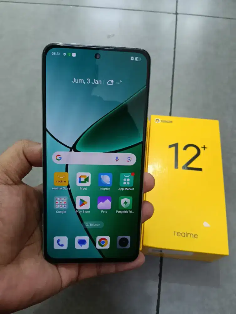 Realme 12+ 5g ram 8256gb fullset ori