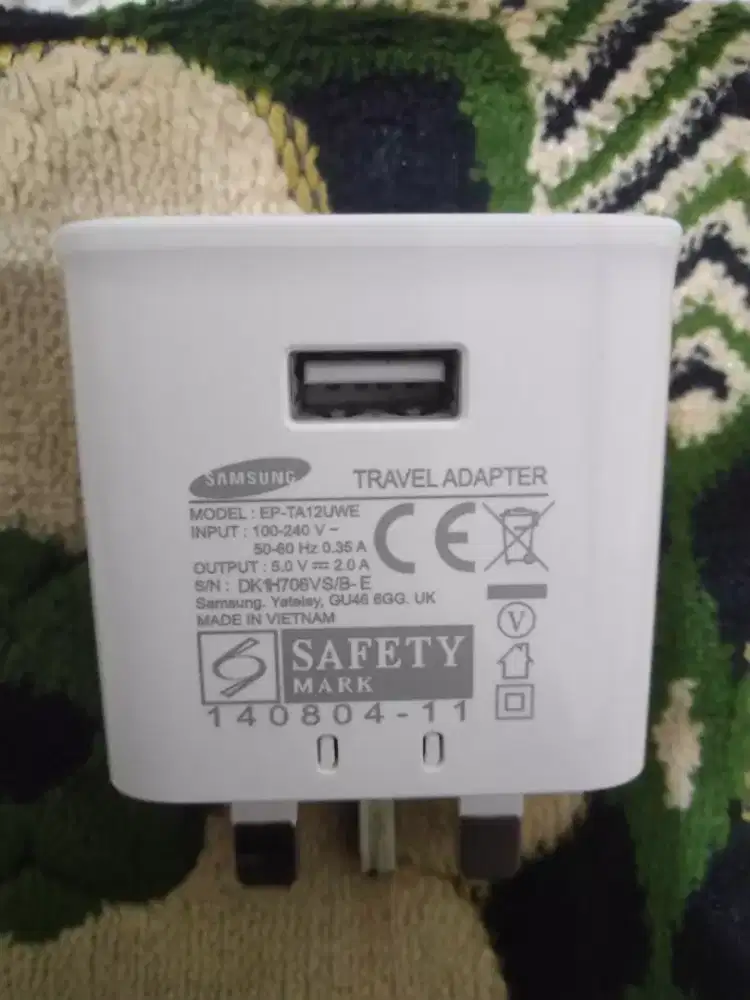 Kepala charger Samsung fast charging