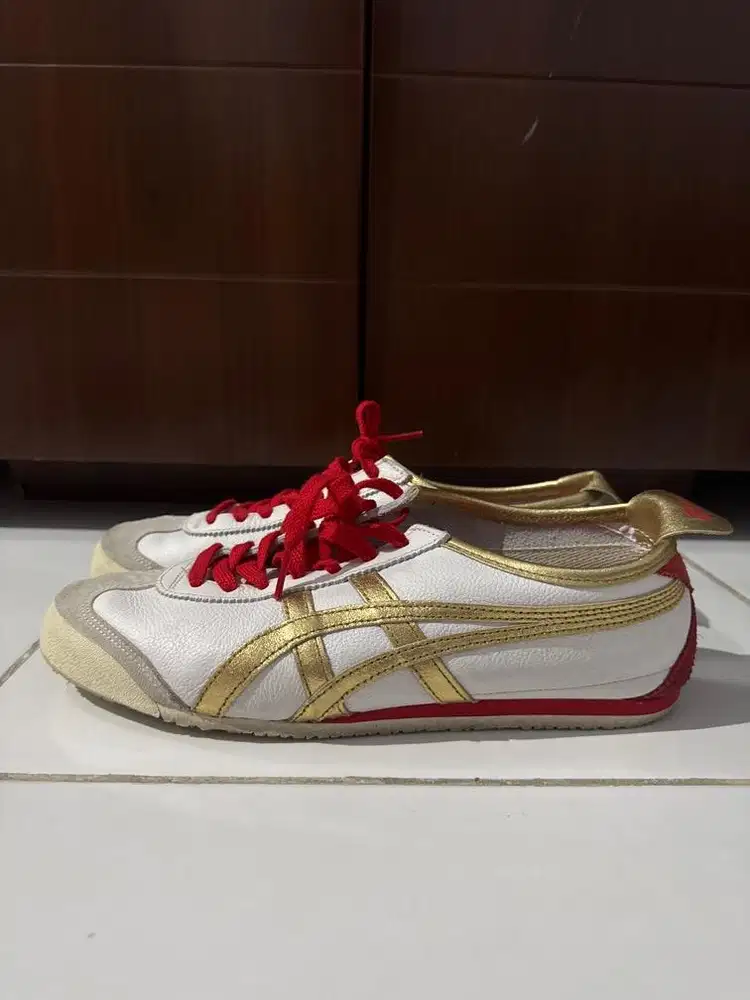 Onitsuka tiger street fighter red-gold second sepatu onitsuka second