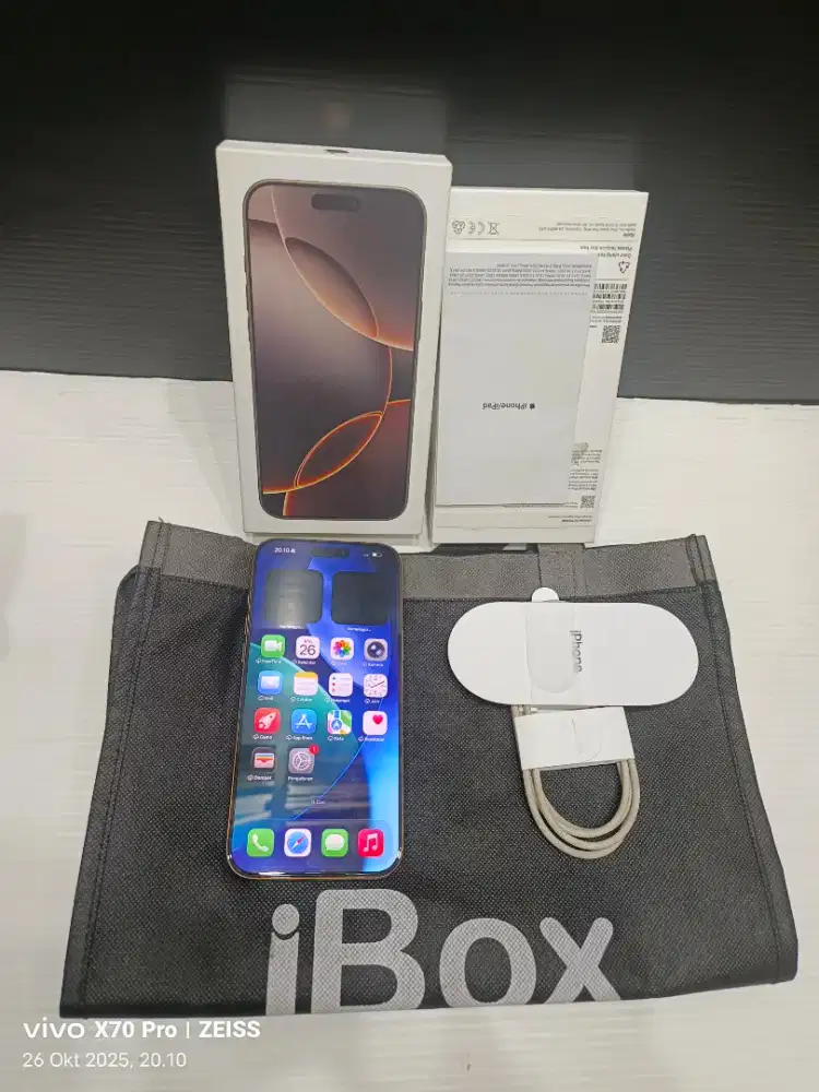 iphone 16 promax 256gb bh 100% garansi ibox panjang sampe mei 2026
