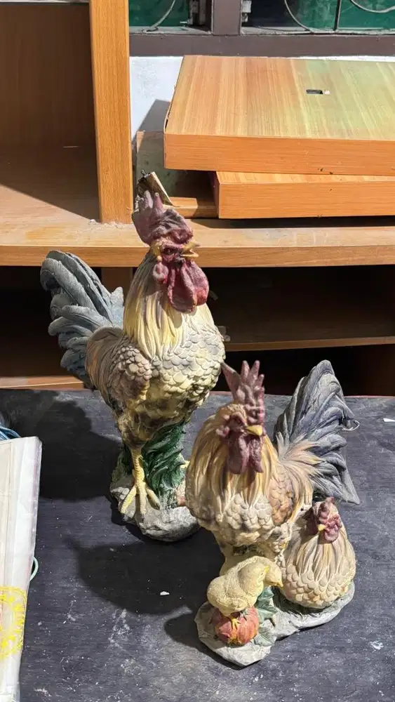 PATUNG PAJANGAN AYAM JAGO