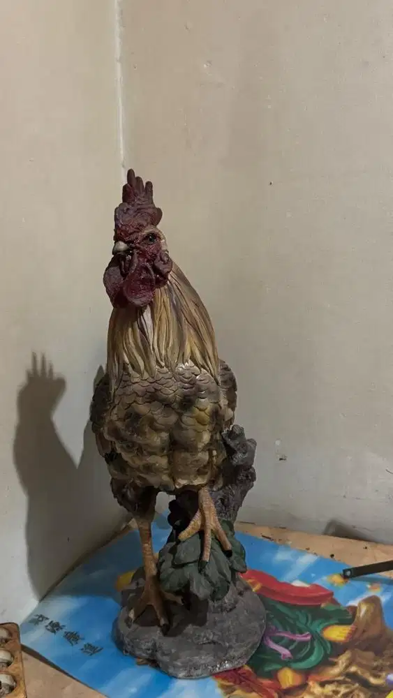 PATUNG PAJANGAN AYAM JAGO