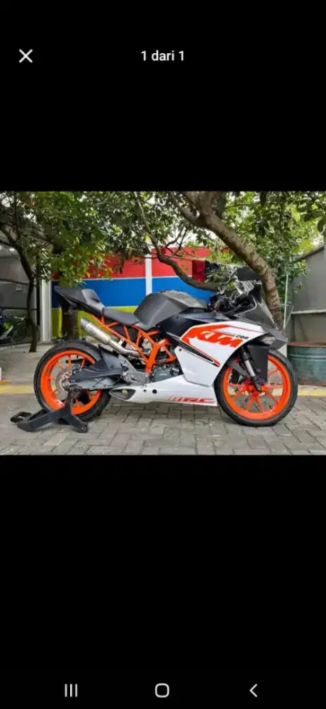 KTM RC200 2017 Pajak on