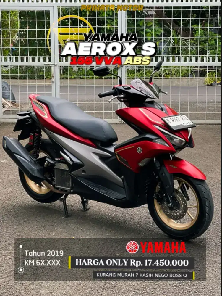 DP 0 Rupiah Yamaha Aerox S 155 VVA ABS 2019