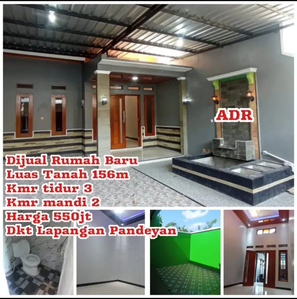Dijual Rumah Baru Ngemplak Pandeyan Boyolali