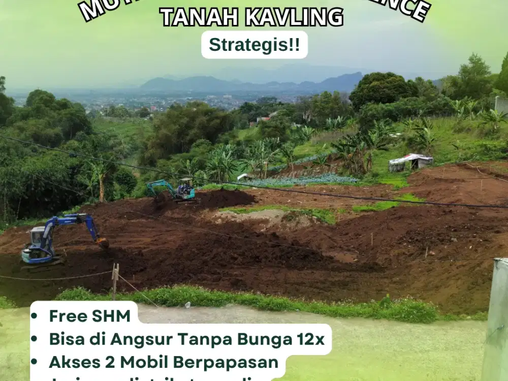 CEPAT AMANKAN! Kavling Cluster Cipageran, FREE SHM, Dekat KABUCI, 10 Menit Alun-Alun
