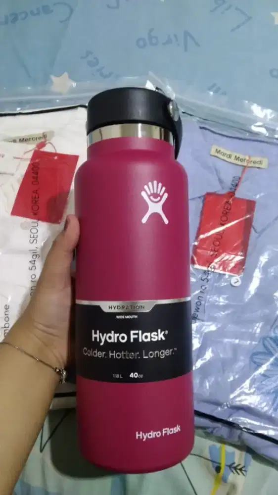 *LIMITED' HYDRO FLASK TUMBLR* warna red wine